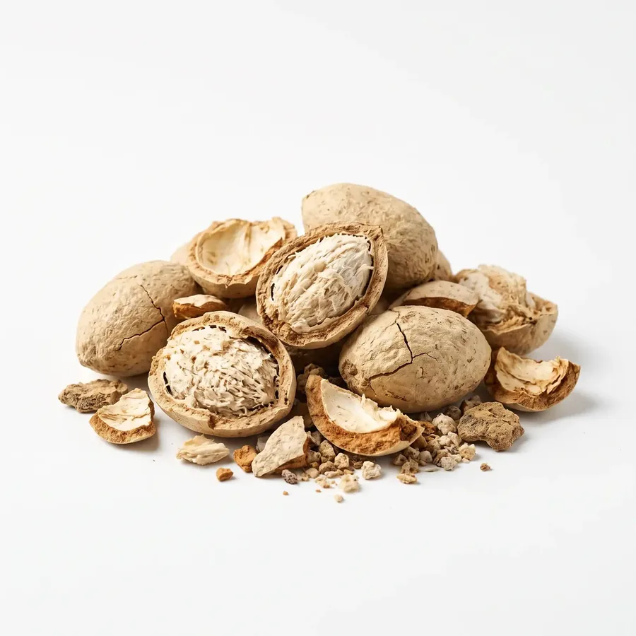 Split African mango seeds