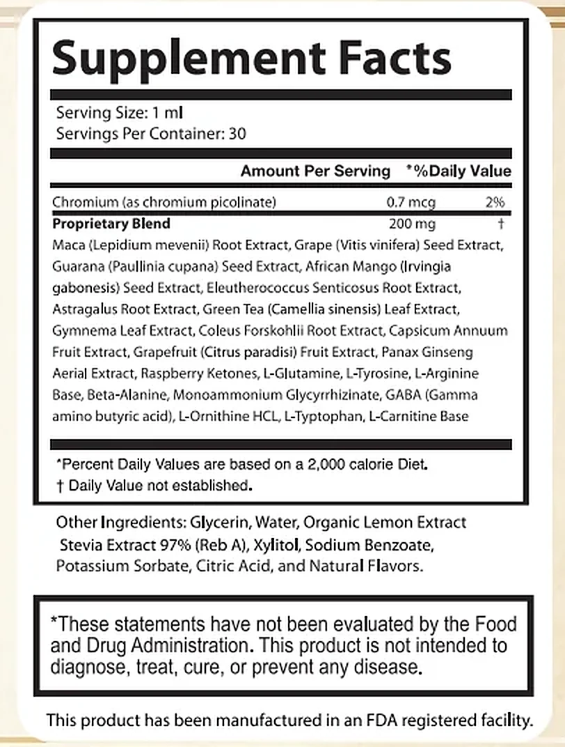 The Payarmin Supplement Facts panel with the other ingredients line